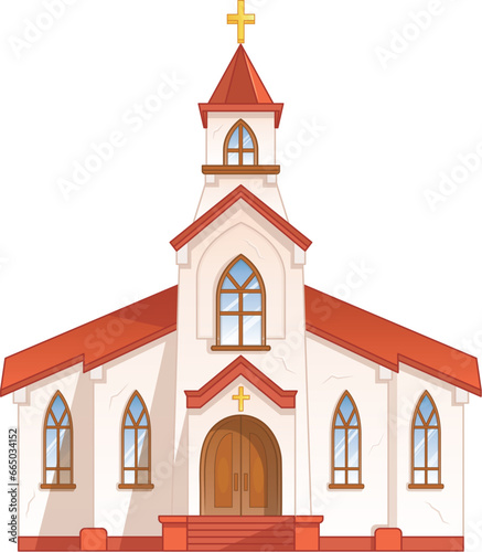 Vector Cartoon Church