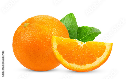 Half orange fruit isolated on transparent png