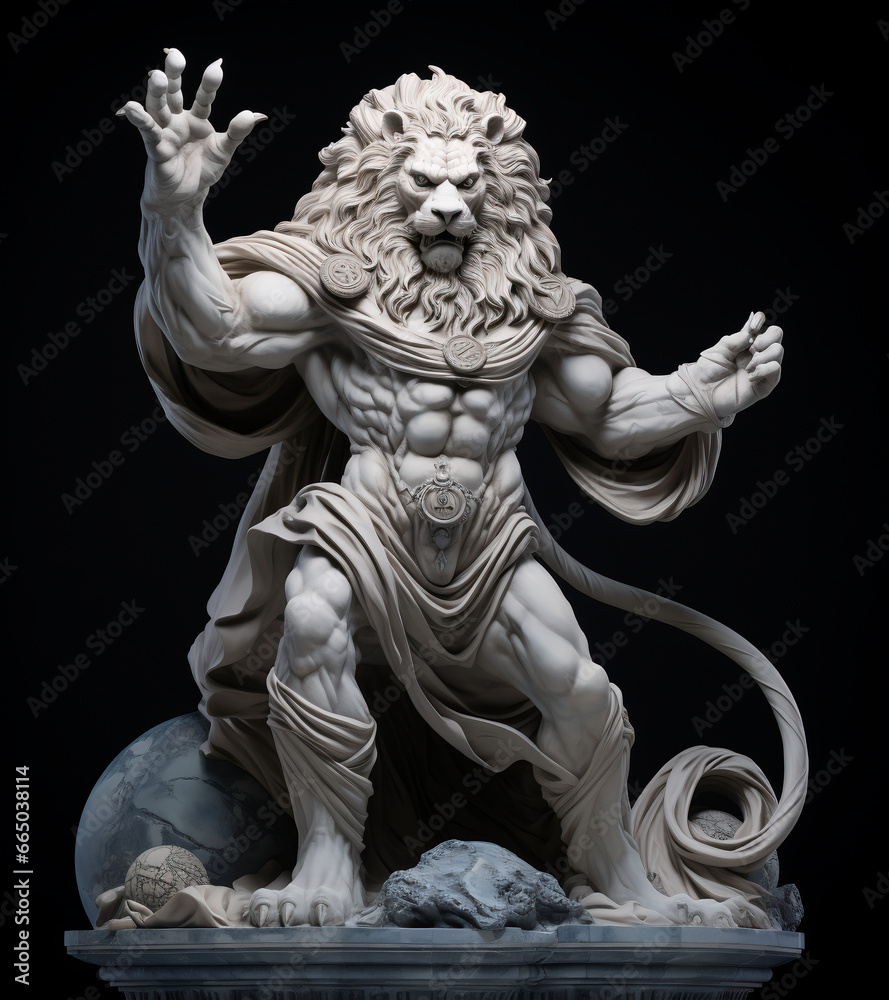 ライオンの彫刻