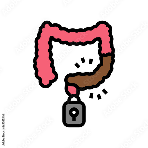 constipation treatment color icon vector. constipation treatment sign. isolated symbol illustration