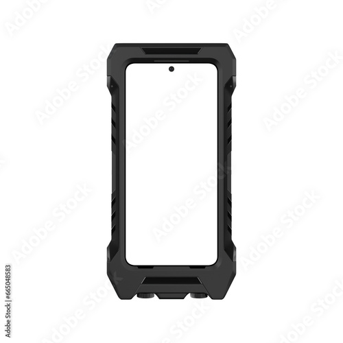 Rugged Mobile Phone Case 3D render for mockup