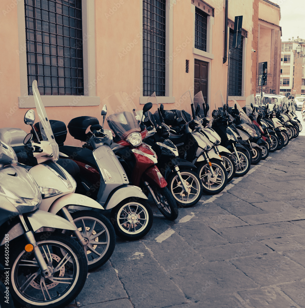 scooter on the Italian street