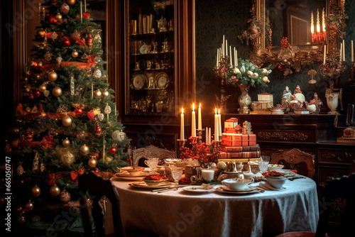 Home decorated for Christmas © Carsten Cederholm
