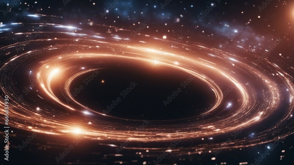 space galaxy background  Space and Galaxy light speed travel. near black hole 