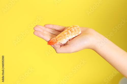Hand with Sushi © kimberrywood