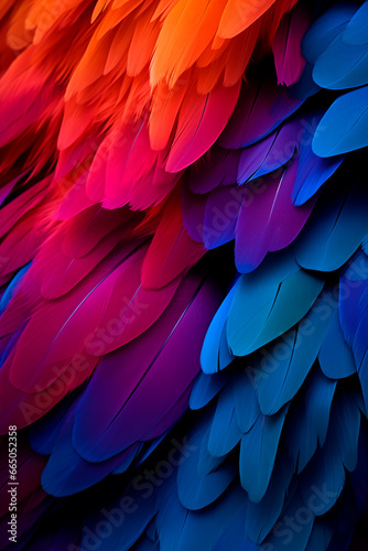 feathers , Chromatic photography, vivid hues, saturated colors, striking composition, harmonious balance, lively atmosphere, direct sunlight © Enrique