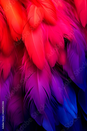 feathers , Chromatic photography, vivid hues, saturated colors, striking composition, harmonious balance, lively atmosphere, direct sunlight © Enrique