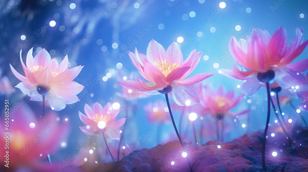 Bright original background pink lotus image under water for a greeting card. Bright original background pink lotus image under water for a greeting card.