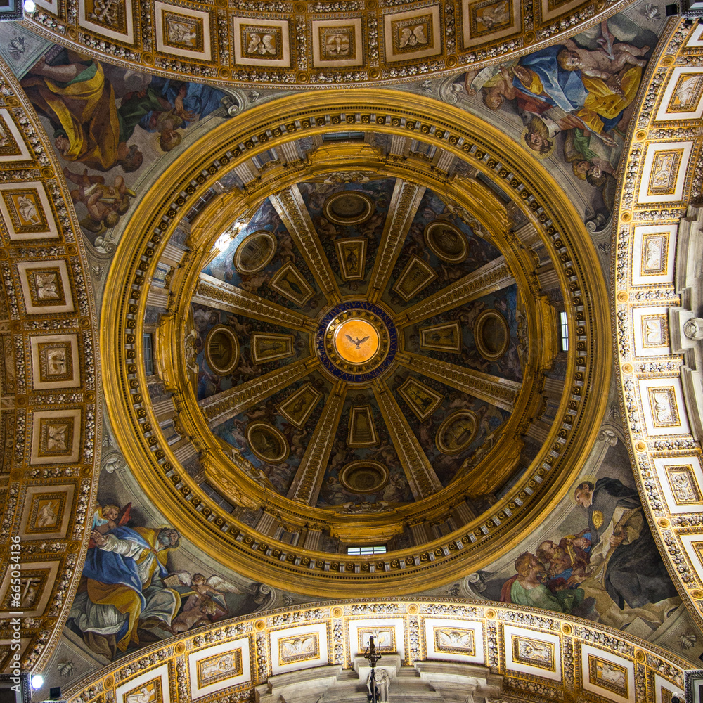 Dome of church in Rome.