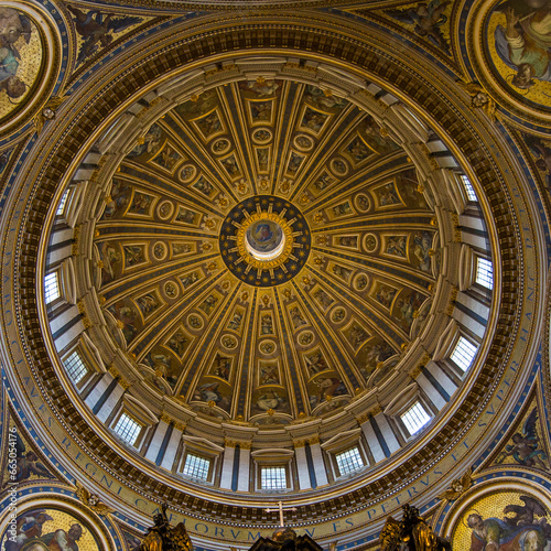 Dome of church in Rome. © ZAGDAN