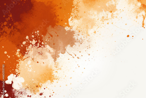 toffee and white watercolor grunge splash