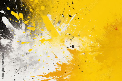 yellow and white watercolor grunge splash