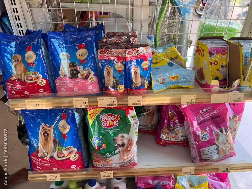 Buriram Thailand , 25 October 2023 , All natural choice diet dog cat