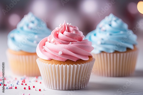 Cupcake with beautiful background.