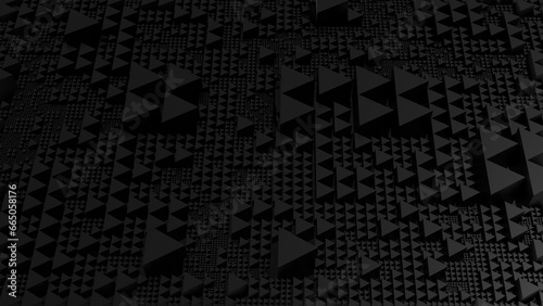 3D Futuristic triangles bac...
