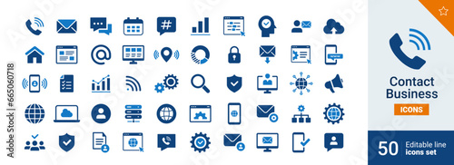 Contact Basic icons Pixel perfect. Mail, mobile, web,...	