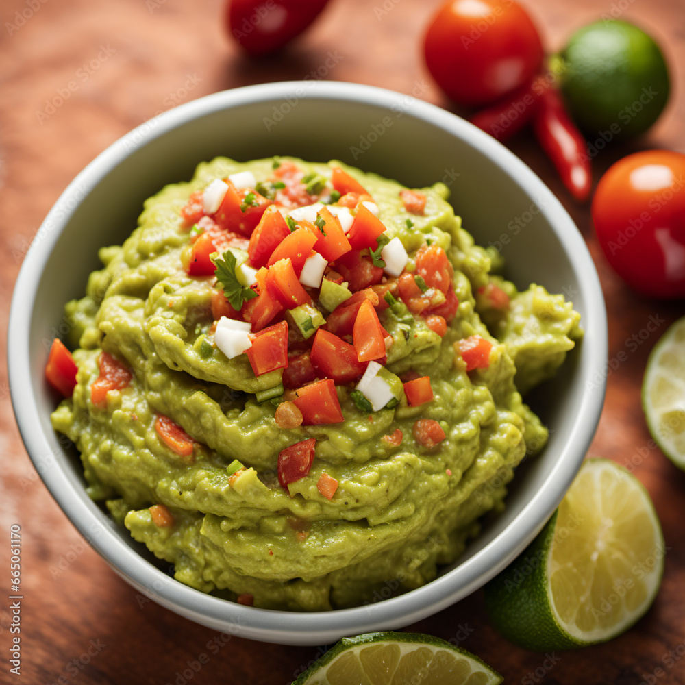 Guacamole, Generative AI illustrations Guacamole, Generative AI illustrations