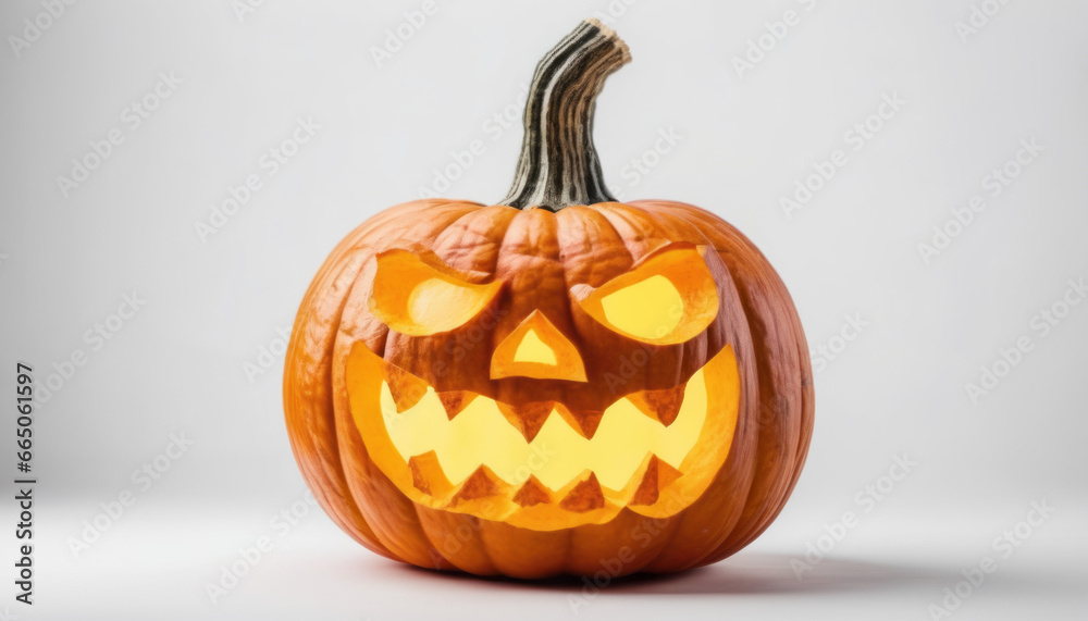 Halloween Pumpkin on a white background Halloween Pumpkin on a white background