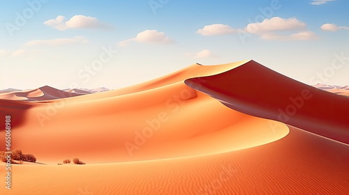 Desert with magical sands and dunes as inspiration for exotic adventures in dry climates.