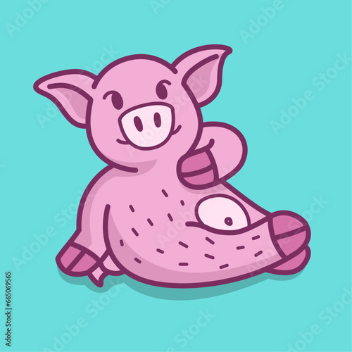 Tender Baby Pig resting