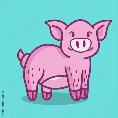 Tender Baby Pig standing