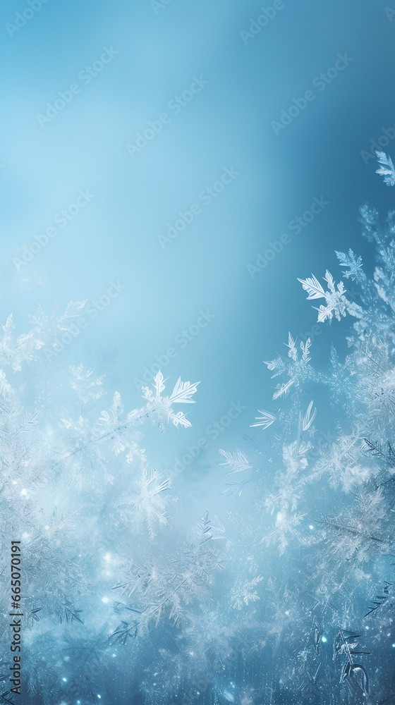 Winter background with snowflakes Winter background with snowflakes