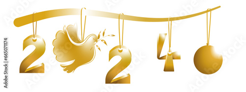 2024, Frieden, Weihnachten, Friedenstaube