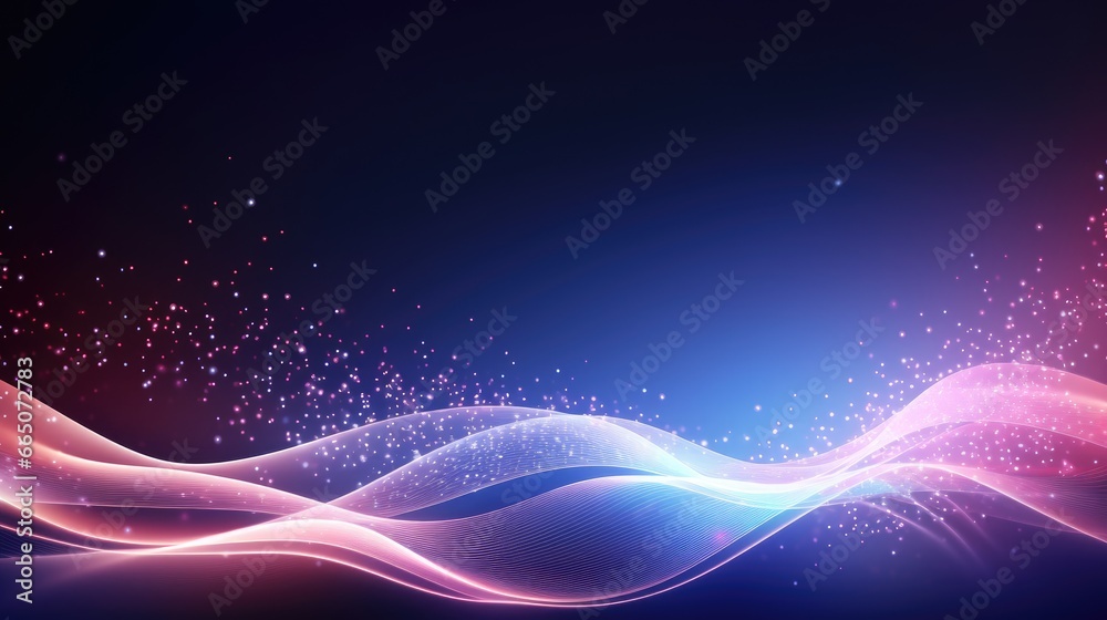 Abstract futuristic background with pink blue glowing neon moving high speed wave lines and bokeh lights. Abstract futuristic background with pink blue glowing neon moving high speed wave lines and bokeh lights.