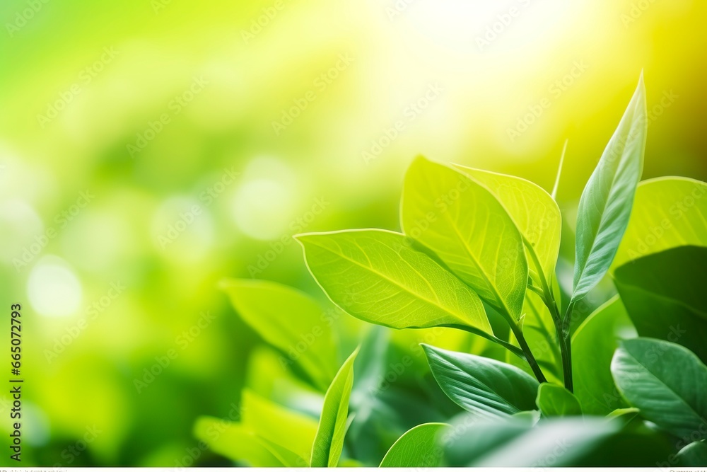 Nature of green leaf in a garden in summer under sunlight. Spring background. Nature of green leaf in a garden in summer under sunlight. Spring background.