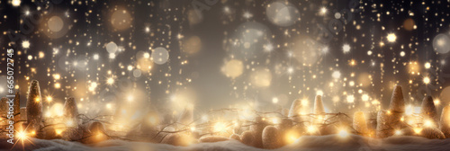 Glitter bokeh background as Christmas decoration