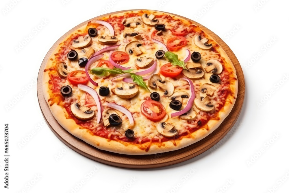 Pizza isolated on white background. Pizza isolated on white background.