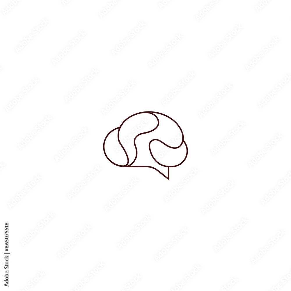 Brain logo design with tech connect design Brain logo design with tech connect design