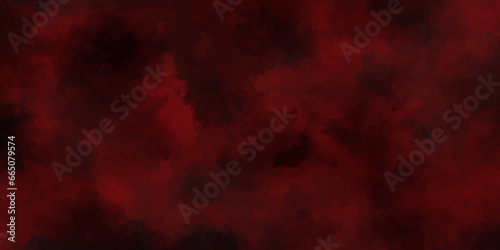Black red abstract background. Toned fiery red sky.concept of Halloween and galaxy space background.Futuristic mysterious flowing digital particles wave black background for advertising and wallpaper 