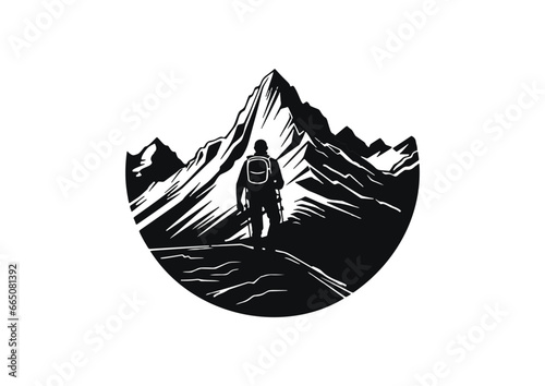 Mountains Logo Concept designs, themes, templates and vector, duck logo vector and illustration,	