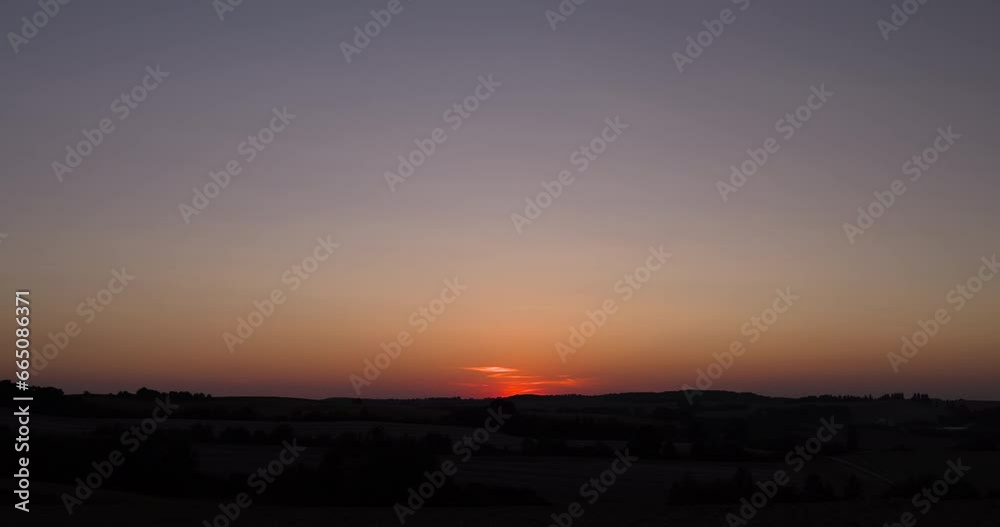 Beautiful sunset, red and orange sky, dusk, timelapse Beautiful sunset, red and orange sky, dusk, timelapse