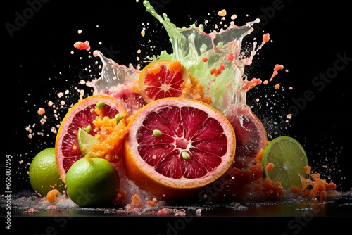 citrus fruit explosion