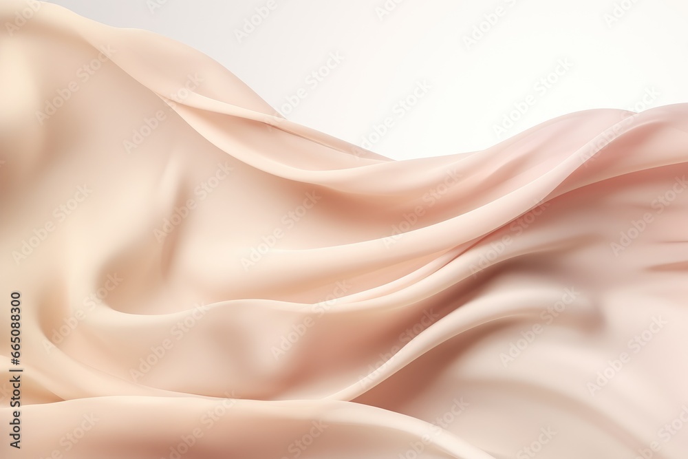 Fototapeta premium A detailed shot of a luxurious pink silk fabric