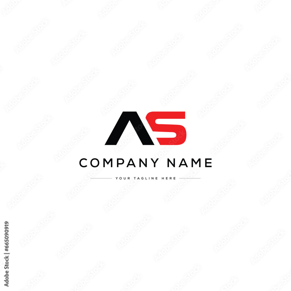 Monogram Letter AS Logo Design. Black and White Logo. Usable for Business Logos. Flat Vector Logo Design Template Monogram Letter AS Logo Design. Black and White Logo. Usable for Business Logos. Flat Vector Logo Design Template