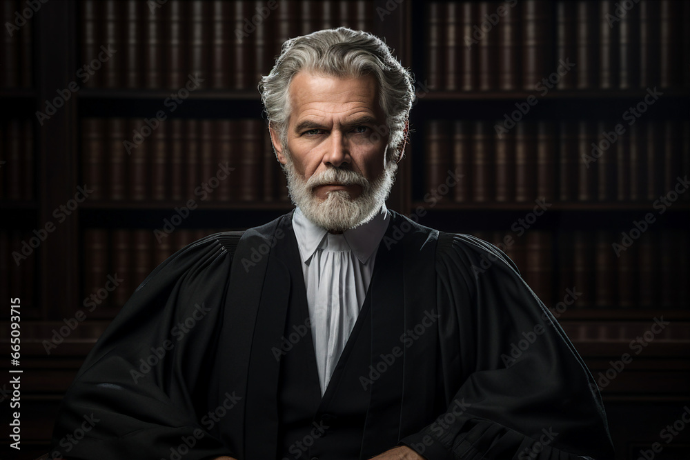 Woman man person judge in courtroom Generative AI picture modern technology Woman man person judge in courtroom Generative AI picture modern technology