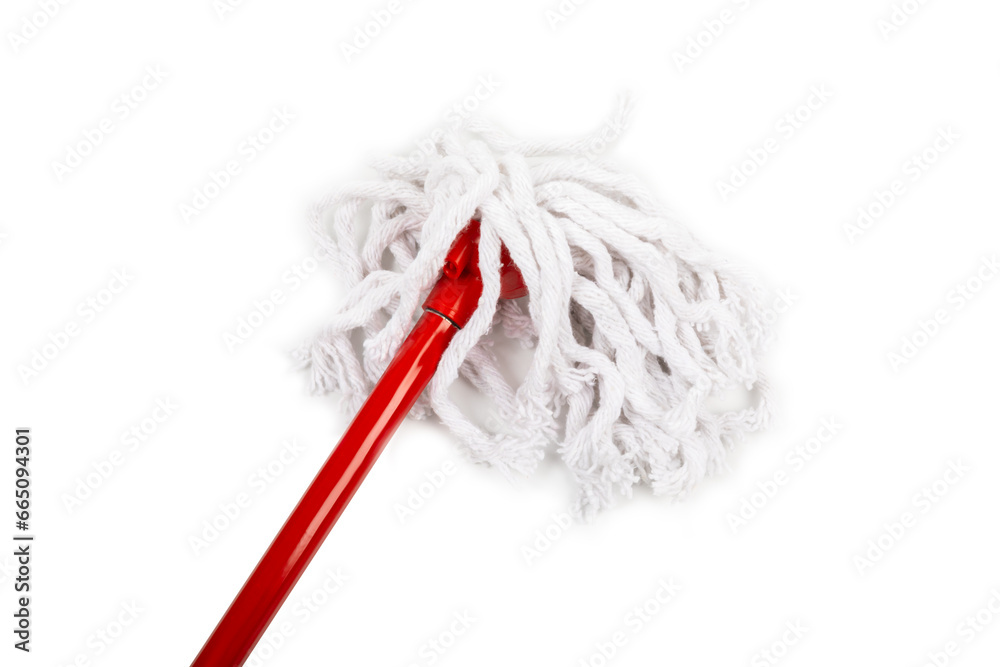 Plastic mop with adjustable handle, isolated on white background. Mop for cleaning the floor. Cleaning concept. Cleaning the premises. Plastic mop with adjustable handle, isolated on white background. Mop for cleaning the floor. Cleaning concept. Cleaning the premises.