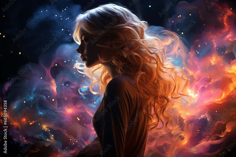 Generative AI surreal futuristic picture of spiritual awakening enlightenment meditation Generative AI surreal futuristic picture of spiritual awakening enlightenment meditation