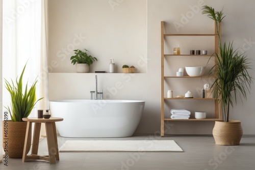 A modern bathroom with a minimalist design