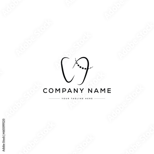Orthodontist Logo Design. Usable for Business Logos. Flat Vector Logo Design Template