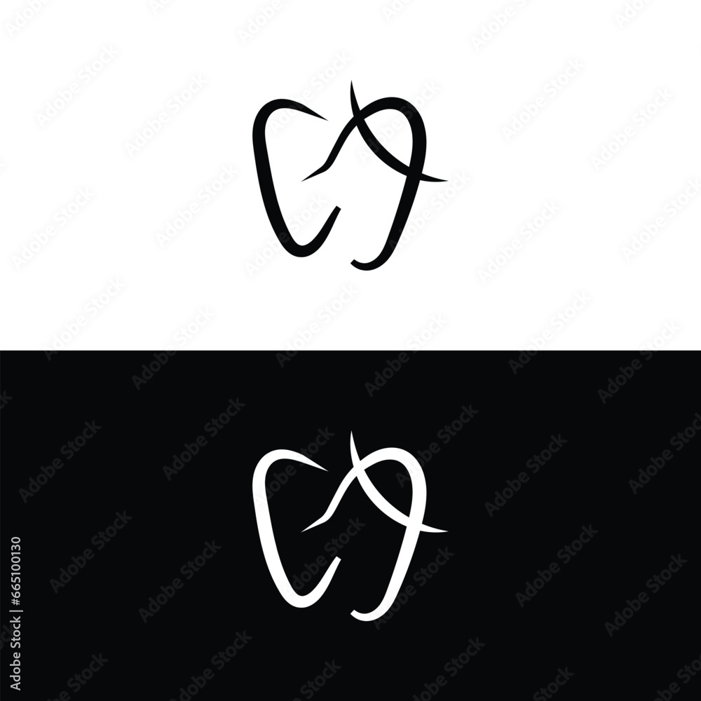 Dental Logo Design. Usable for Business Logos. Flat Vector Logo Design Template Dental Logo Design. Usable for Business Logos. Flat Vector Logo Design Template