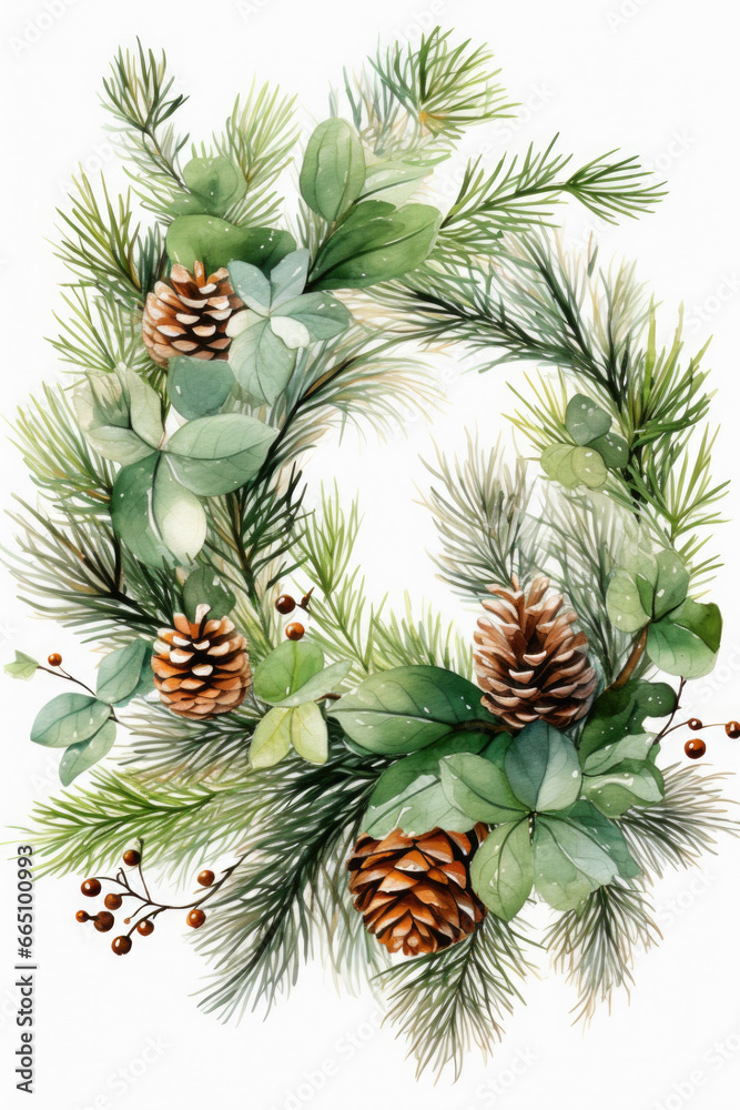 Obraz premium Weihnachtskranz oder Weihnachtsschmuck