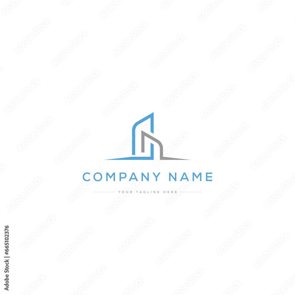 Real Estate Logo Design. Construction Logo. Usable for Business Logos. Flat Vector Logo Design Template
