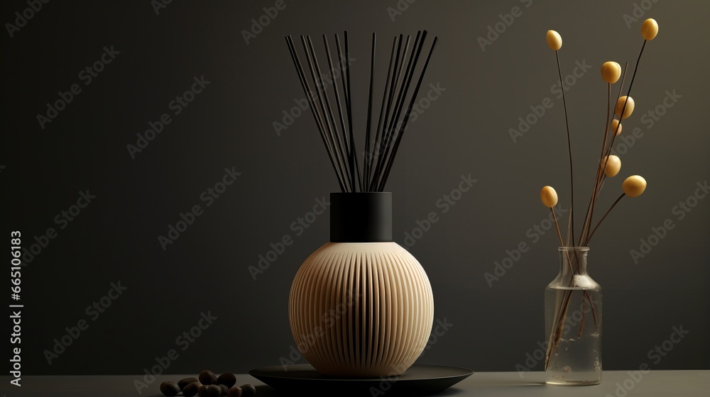 stylish aroma diffuser with sticks. stylish aroma diffuser with sticks.
