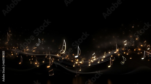 abstract background of musical notes.