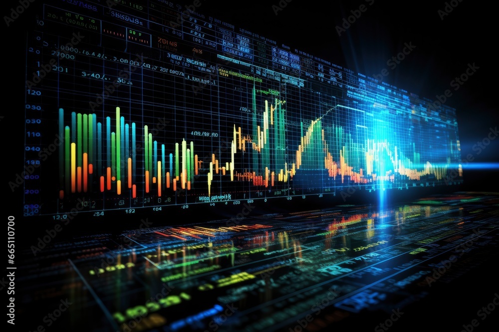 custom made wallpaper toronto digitalDigitally Generated Currency and Exchange Stock Chart for Finance and Economy Based Computer Software and Coding Display.