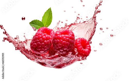 Juicy Raspberry Burst of Freshness Transparent PNG